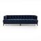Dylan Sofa  option Sapphire Navy / Sienna Brown