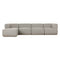 Evander Outdoor Sectional with Ottoman  option 4 Piece