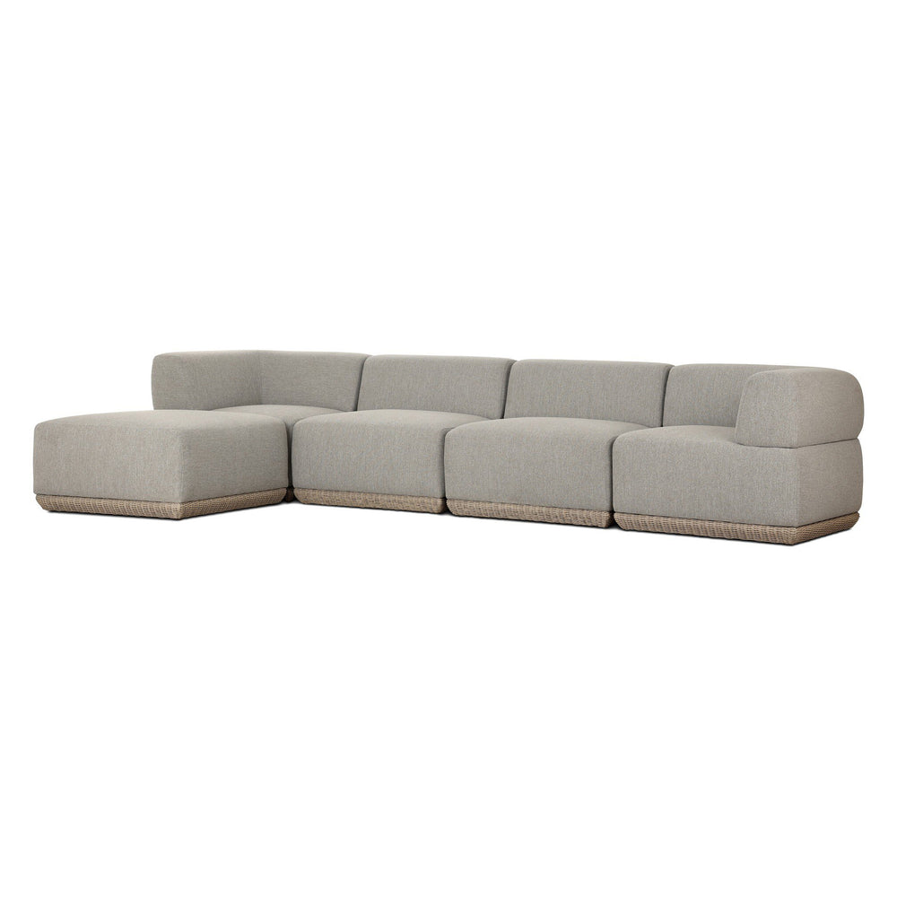 Evander Outdoor Sectional with Ottoman