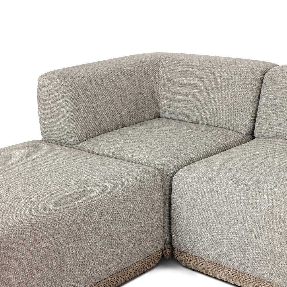 Evander Outdoor Sectional with Ottoman