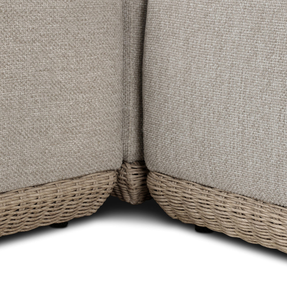 Evander Outdoor Sectional with Ottoman