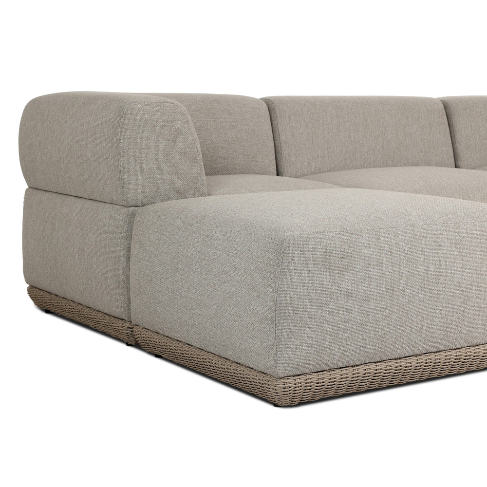Evander Outdoor Sectional with Ottoman