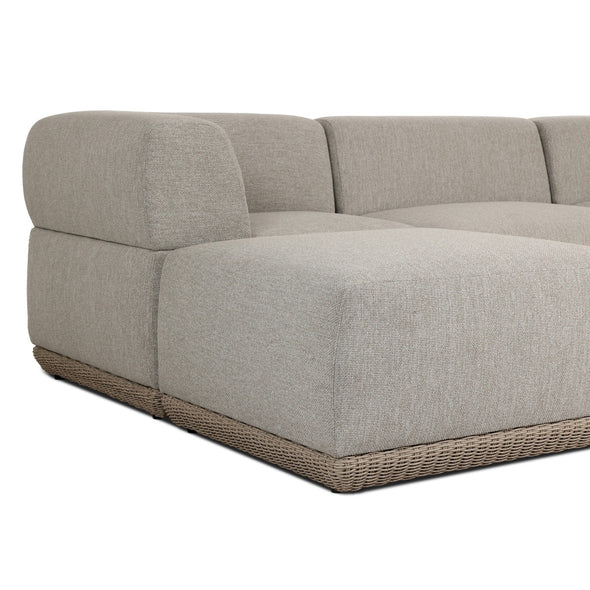 Evander Outdoor Sectional with Ottoman
