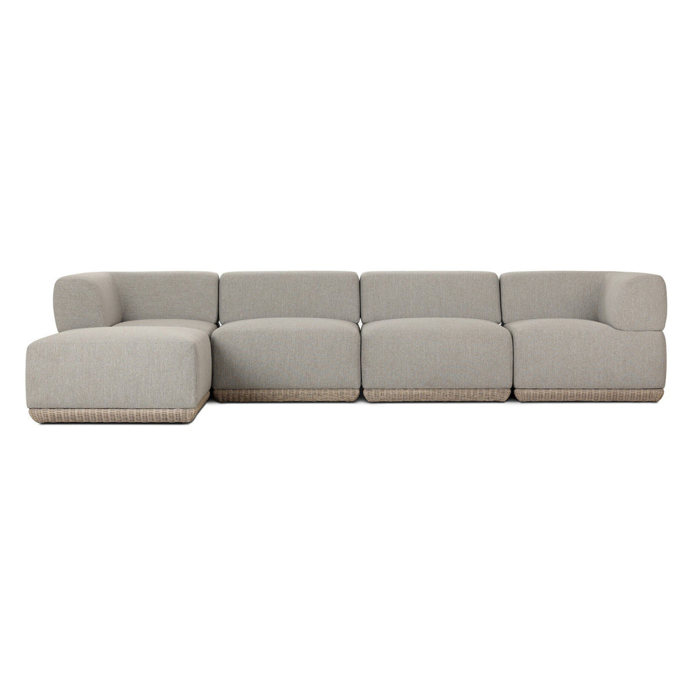 Evander Outdoor Sectional with Ottoman