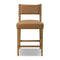 Ferris Counter/Bar Stool  option Maestro Camel Leather / Burnished Parawood