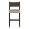 Ferris Counter/Bar Stool  option Tulsa Ink with Nubuck Charcoal Leather Back / Antique Sable