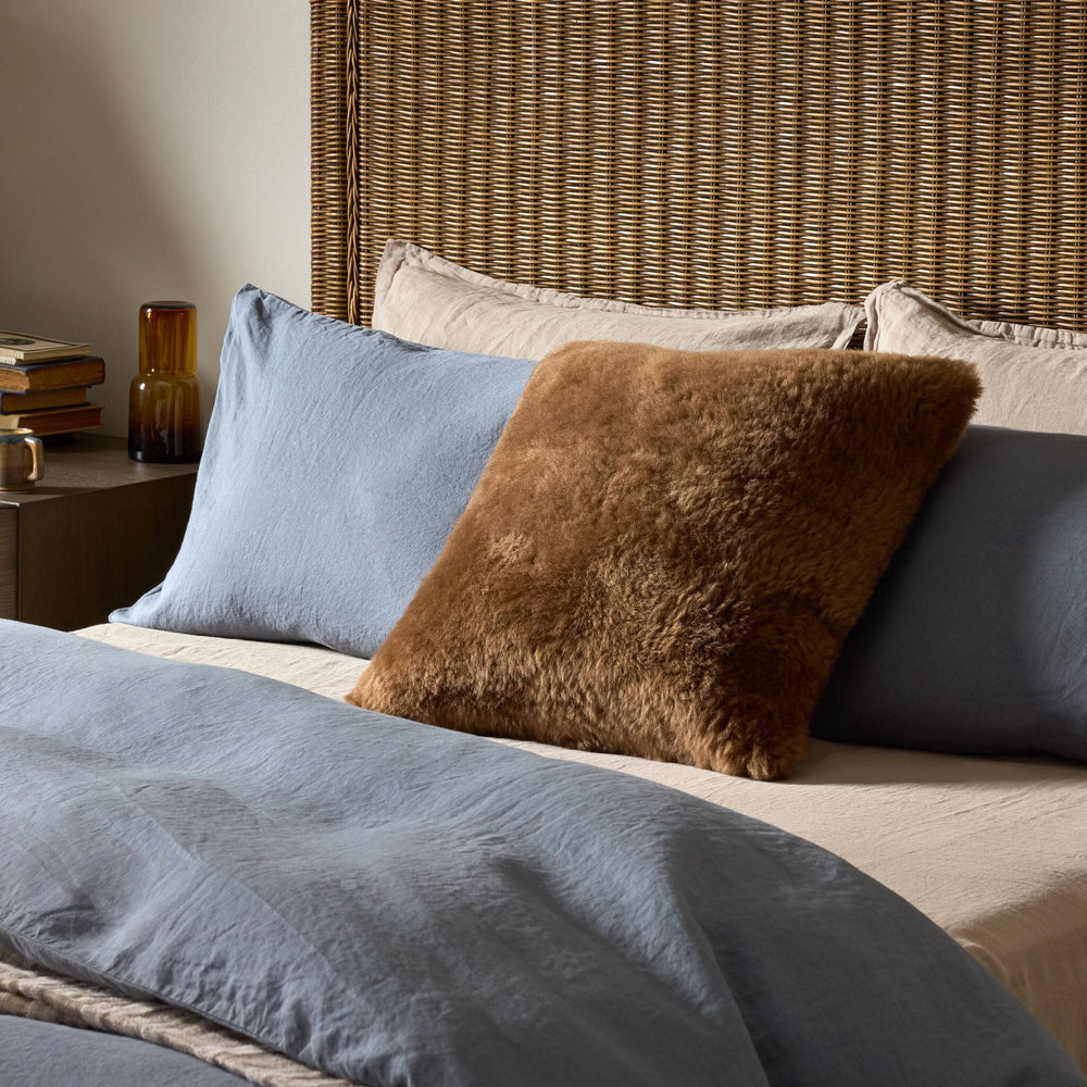 Finlo Shearling Throw Pillow