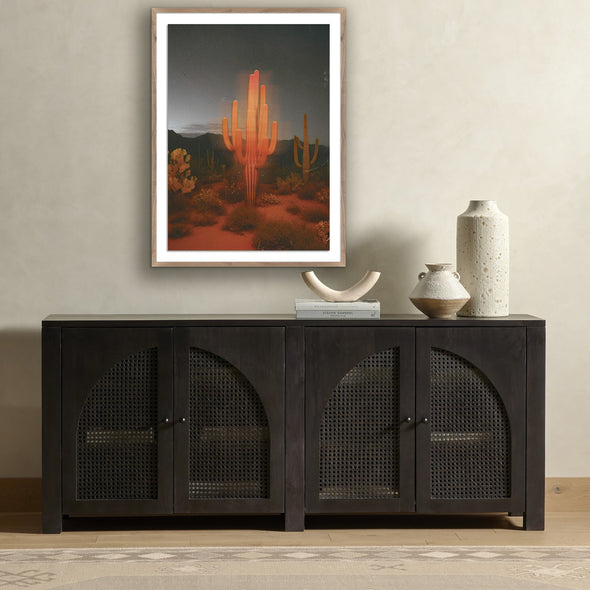 Glowing Saguaro by Coup D'esprit Wall Art