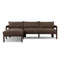 Jackson Outdoor 2-Piece Sectional with Wood Base  option Left Chaise