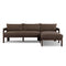 Jackson Outdoor 2-Piece Sectional with Wood Base  option Right Chaise