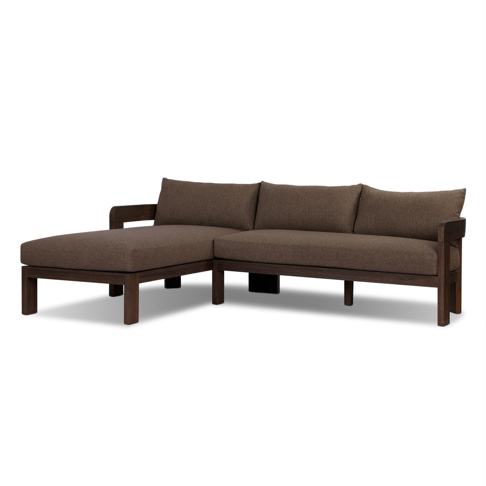 Jackson Outdoor 2-Piece Sectional with Wood Base