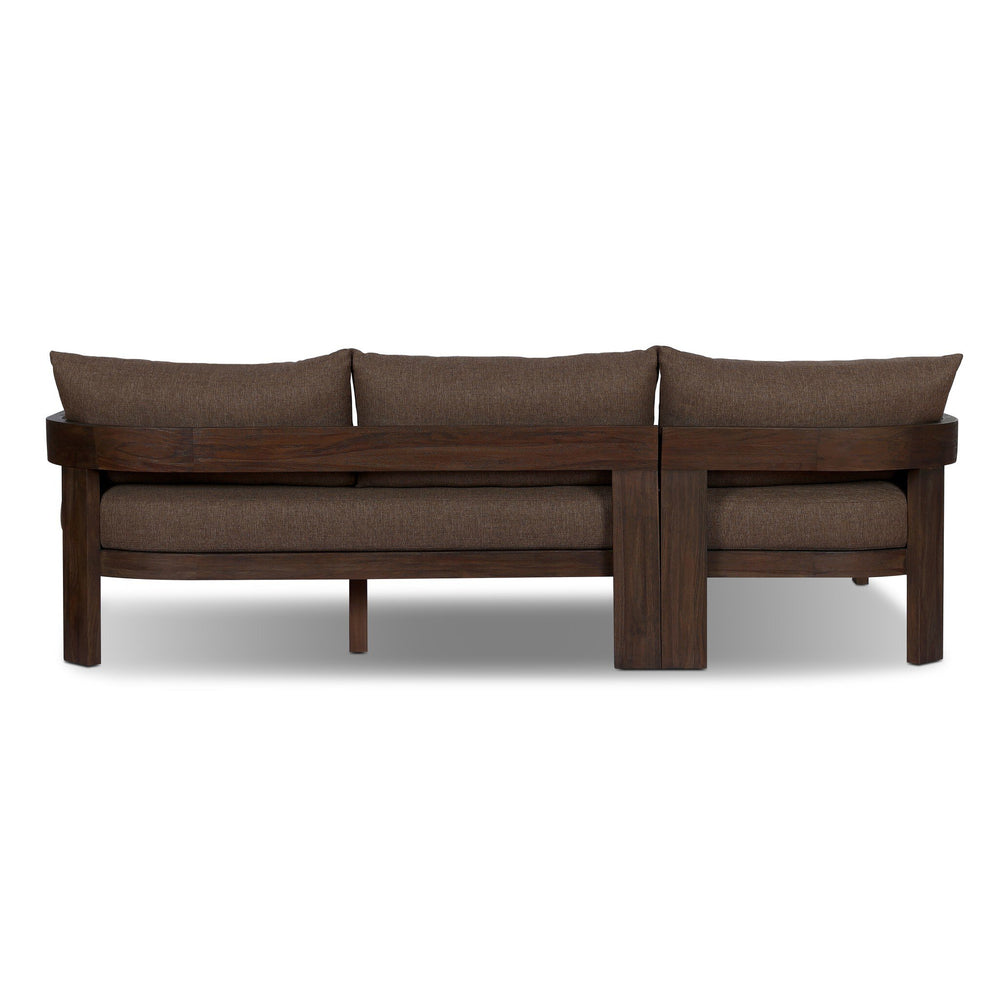 Jackson Outdoor 2-Piece Sectional with Wood Base