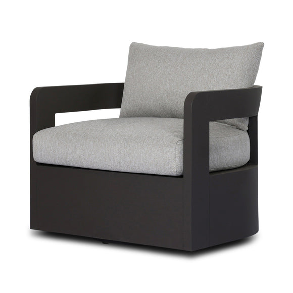 Jackson Outdoor Swivel Chair with Metal Base