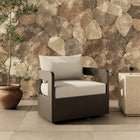 Jackson Outdoor Swivel Chair with Metal Base