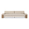 Joette Outdoor Sofa  option Ellor Beige / Washed Brown