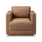 Kiera Swivel Chair  option Maestro Cigar Leather / Weathered Sepia