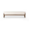 Kirby Accent Bench  option Alcala Cream / Vintage Natural