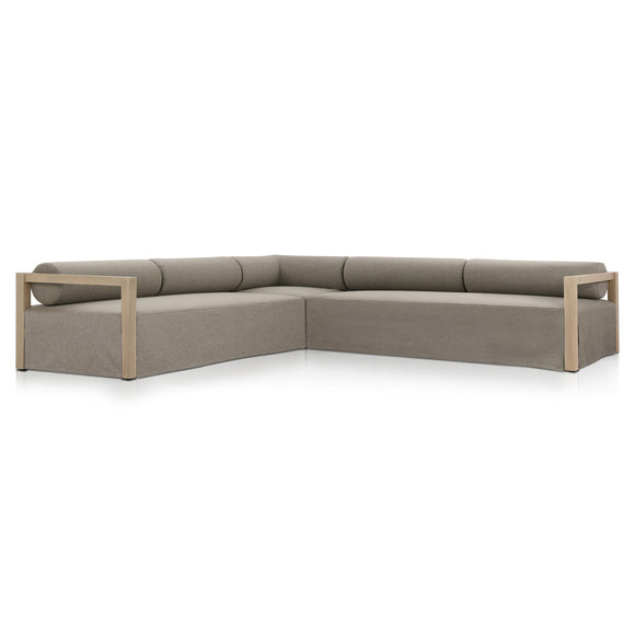 Laskin Outdoor 3-Piece Sectional Sofa