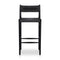 Lomas Outdoor Stool  option Vintage Coal / Black Teak