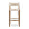 Lomas Outdoor Stool  option Vintage White / Natural Teak