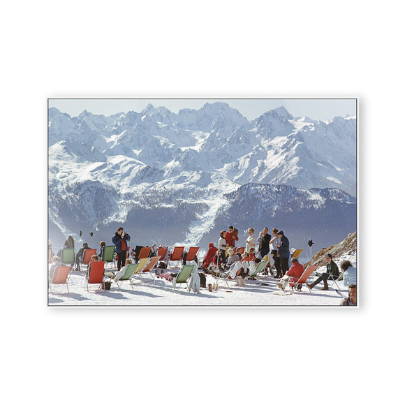 Lounging In Verbier by Slim Aarons Wall Art