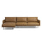 Melle 2-Piece Sectional Sofa  option Lipari Camel Leather
