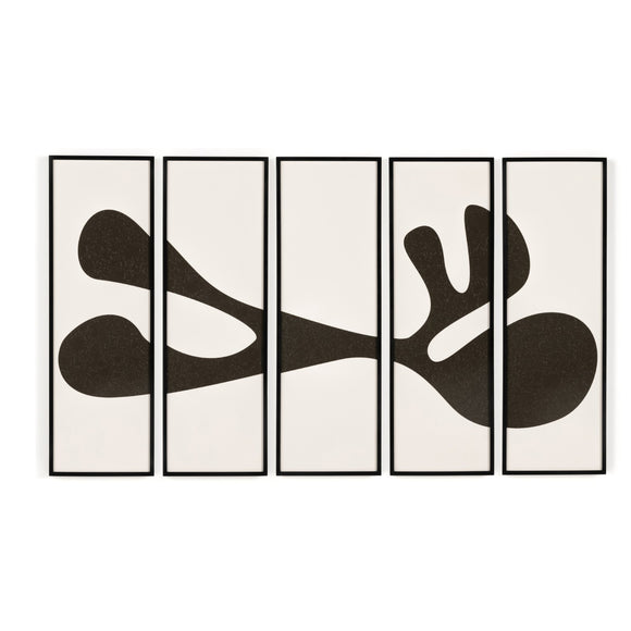 Organic Shape I by FH Art Studio Wall Art (Set of 5)