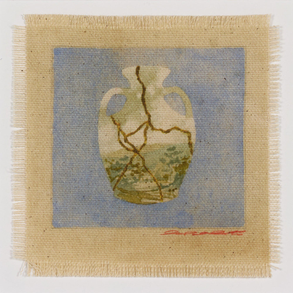 Poetic Mend Blue 2 by Laurel-Dawn Latshaw Wall Art