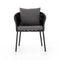 Porto Outdoor Dining Chair  option Venao Charcoal / Bronze / Thick Dark Grey Rope