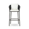 Porto Outdoor Stool  option Arashi Salt / Bronze/Thick Dark Grey Rope