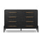 Rosedale 8 Drawer Dresser  option Ebony Oak Veneer