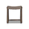 Amber Lewis x Four Hands Savio Outdoor Low Stool  option Dark Textured Woven