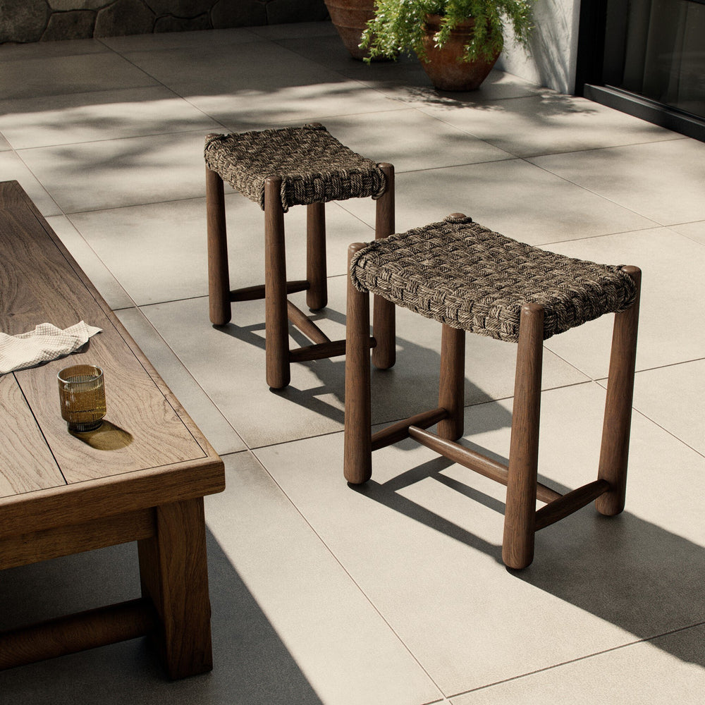 Amber Lewis x Four Hands Savio Outdoor Low Stool