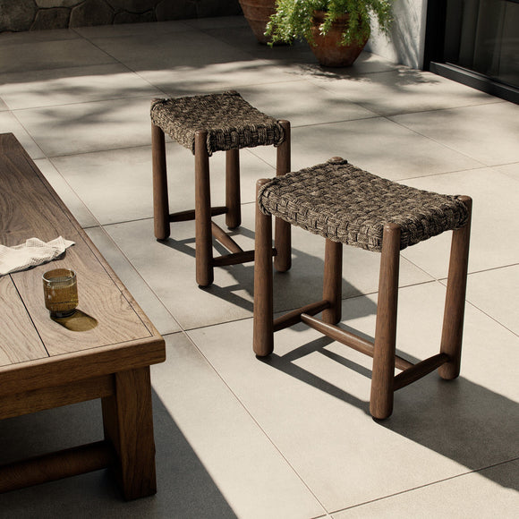 Amber Lewis x Four Hands Savio Outdoor Low Stool