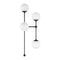 Schwung Armstrong 4-Light Wall Sconce  option Black Gunmetal