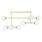 Schwung Armstrong Linear Chandelier  option Burnished Brass