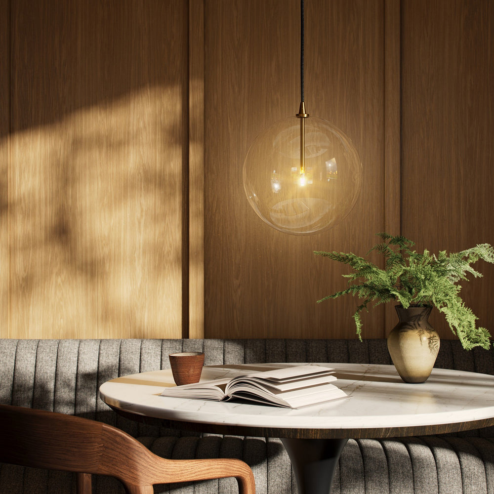 Schwung Glass Globe Pendant Light
