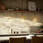 Schwung Glass Globe Pendant Light