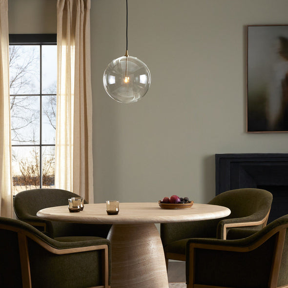 Schwung Glass Globe Pendant Light
