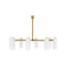 Schwung Odyssey Round Chandelier  option Burnished Brass