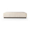 Sinclair Cocktail Ottoman  option Sheffield Ivory / Sienna Brown