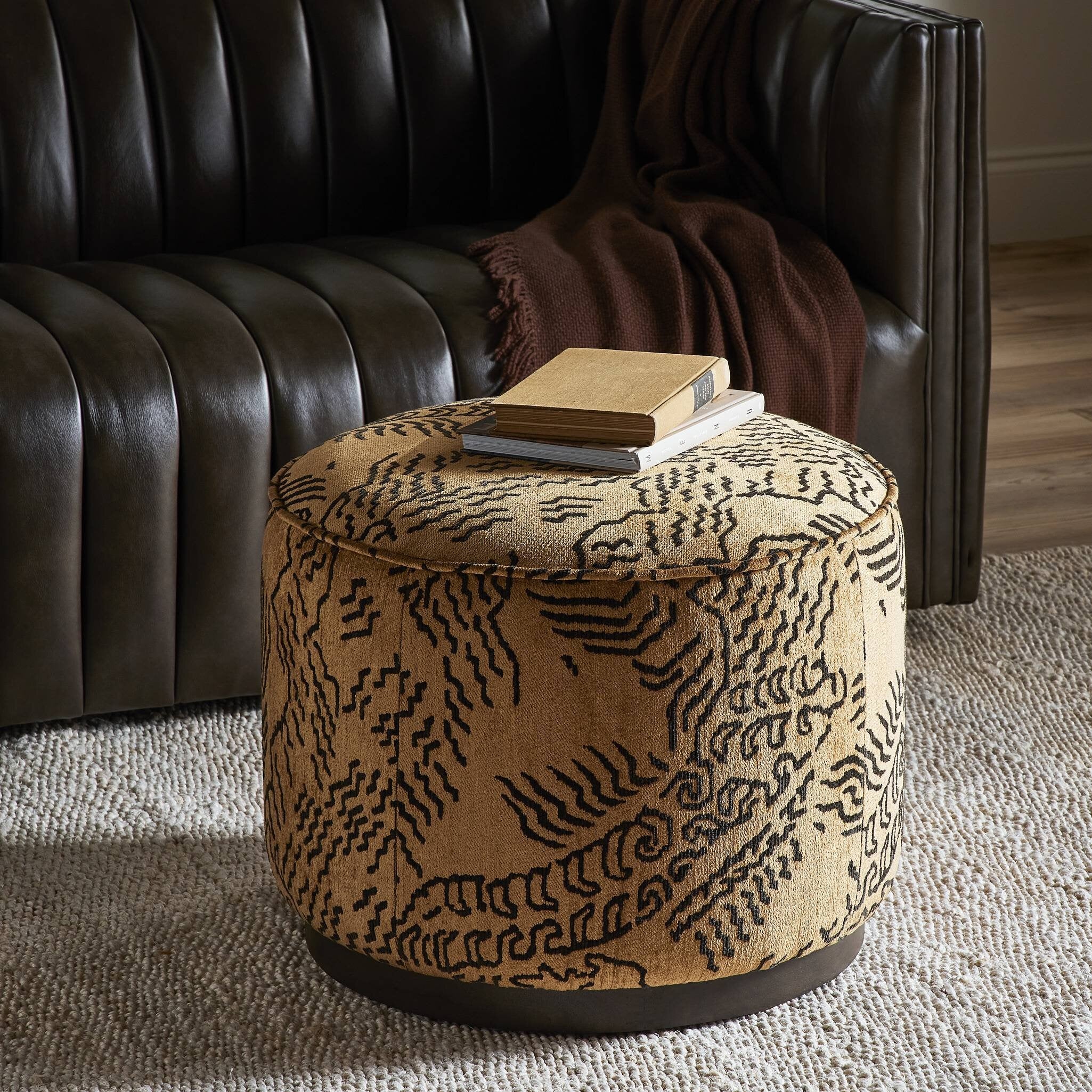 Four Hands Sinclair Ottoman - 2Modern