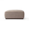 Sinclair Square Ottoman  option Barrow Taupe / Sienna Brown