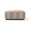 Sinclair Square Ottoman  option Manchester Flint / Sienna Brown