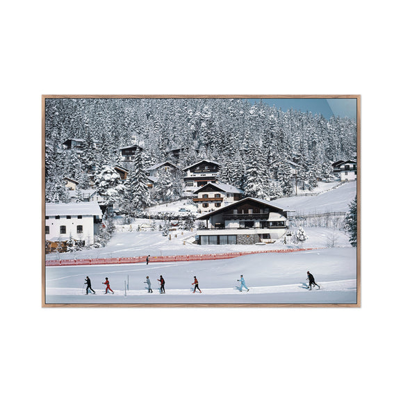 Skiing In Seefeld by Slim Aarons Wall Art