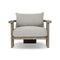 Tahana Outdoor Lounge Chair  option Hayes Fog / Stained Aged Grey