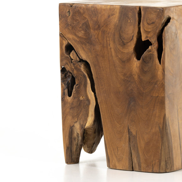 Teak Outdoor Accent Stool