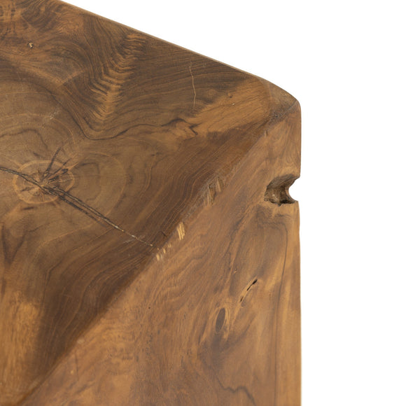 Teak Outdoor Accent Stool