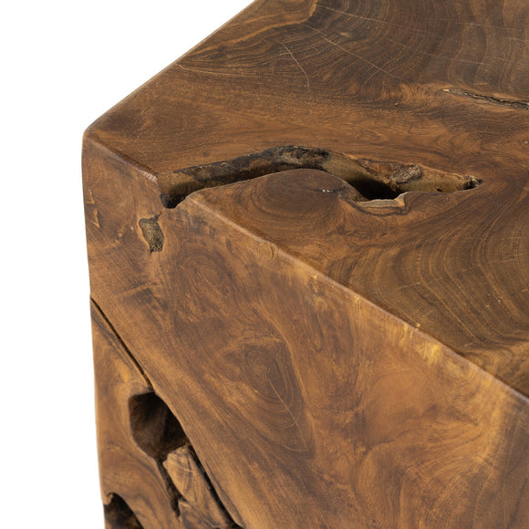 Teak Outdoor Accent Stool