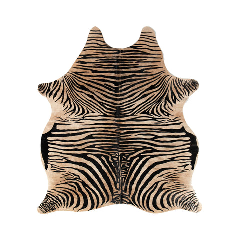 Zebra Printed Hide Rug